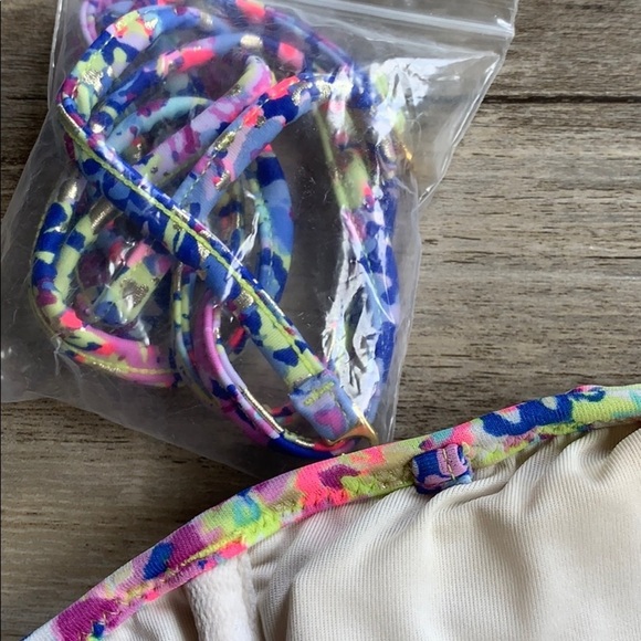 Women's Victoria’s Secret Swimsuit Strapless Bikini Top With Tie Straps Medium - Picture 14 of 14